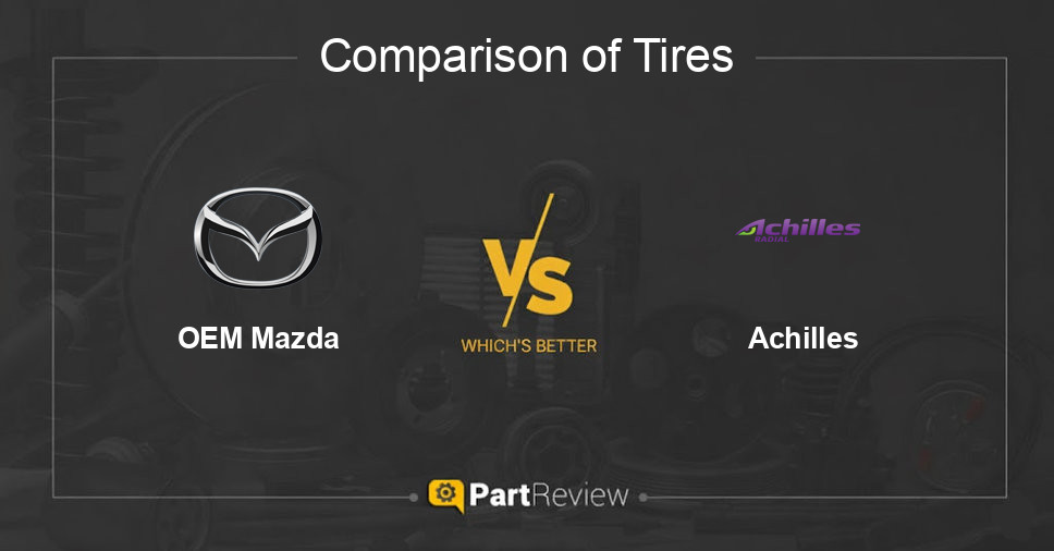 Comparison of tires OEM Mazda and Achilles