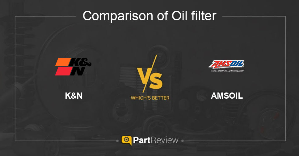 Comparison of oil filter K&N and AMSOIL