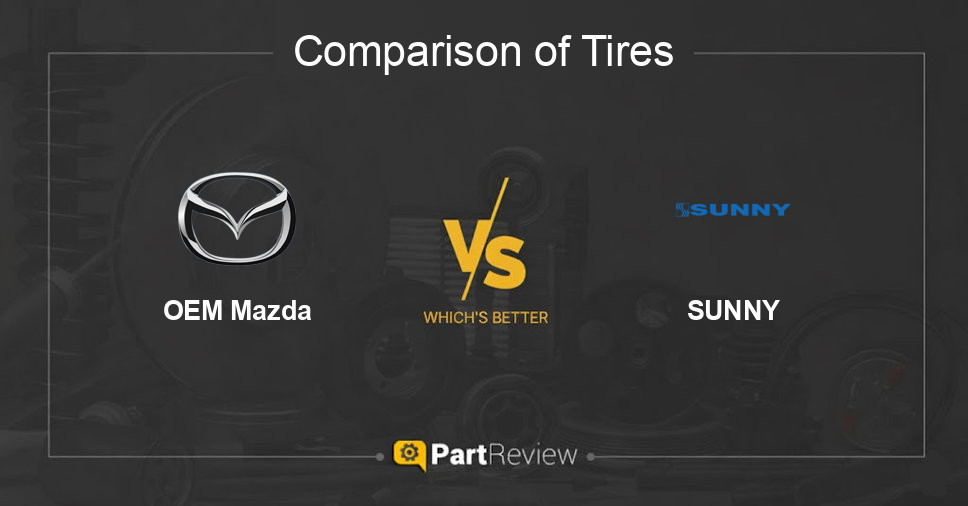 Comparison of tires OEM Mazda and SUNNY