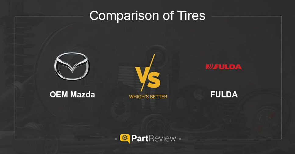 Comparison of tires OEM Mazda and FULDA