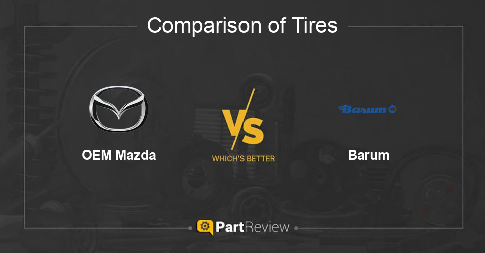 Comparison of tires OEM Mazda and Barum