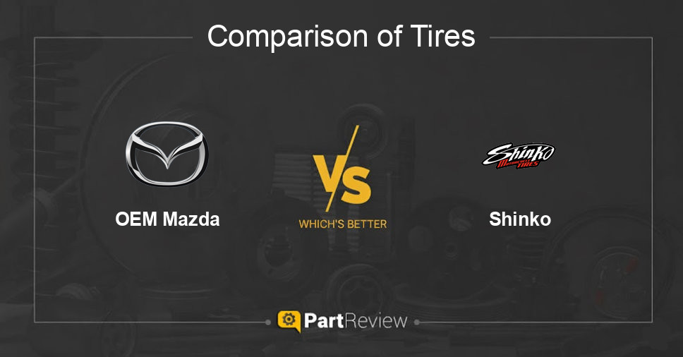 Comparison of tires OEM Mazda and Shinko
