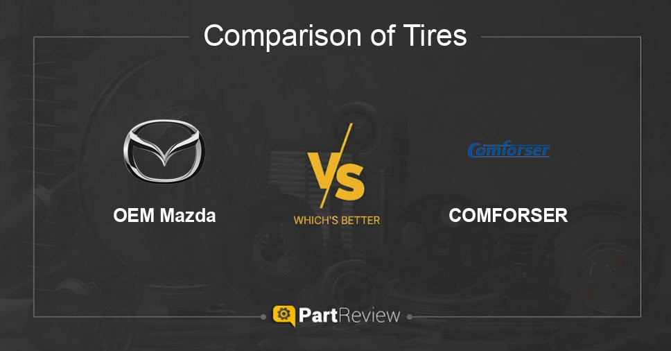 Comparison of tires OEM Mazda and COMFORSER