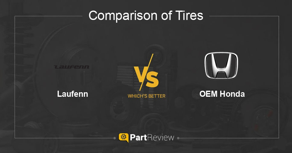 Comparison of tires Laufenn and OEM Honda