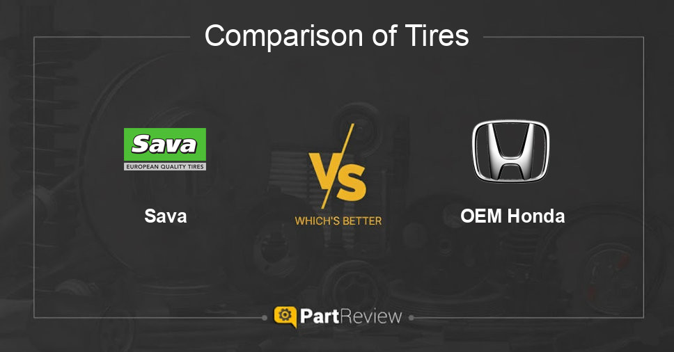 Comparison of tires Sava and OEM Honda