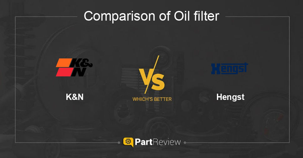 Comparison of oil filter K&N and Hengst