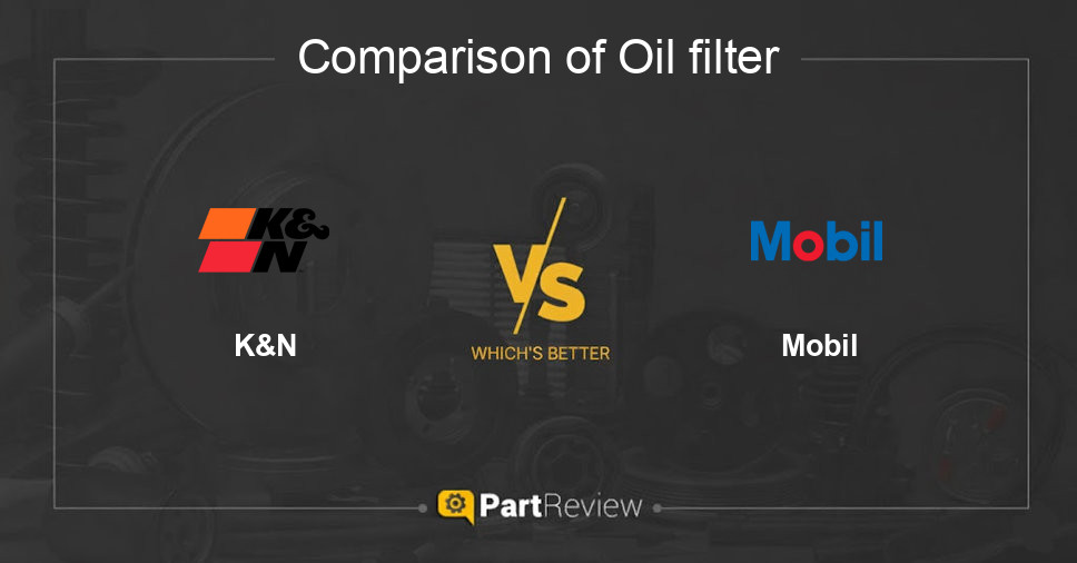 Comparison of oil filter K&N and Mobil
