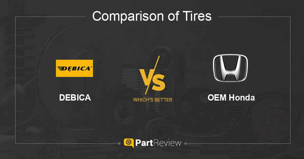 Comparison of tires DEBICA and OEM Honda