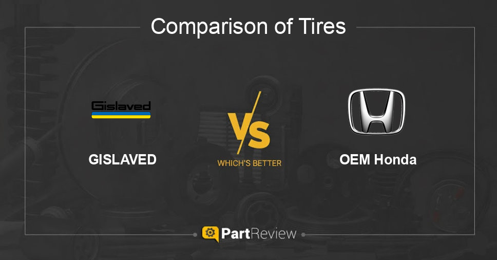 Comparison of tires GISLAVED and OEM Honda