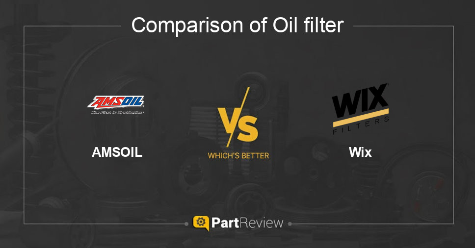 Comparison of oil filter AMSOIL and Wix