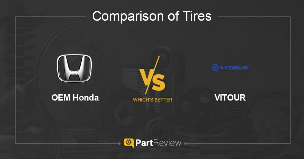Comparison of tires OEM Honda and VITOUR