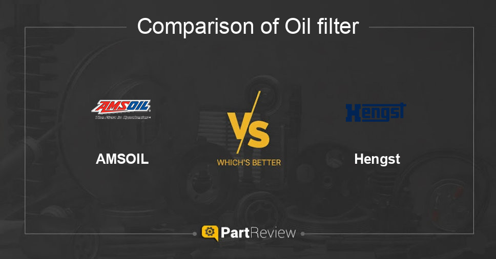 Comparison of oil filter AMSOIL and Hengst