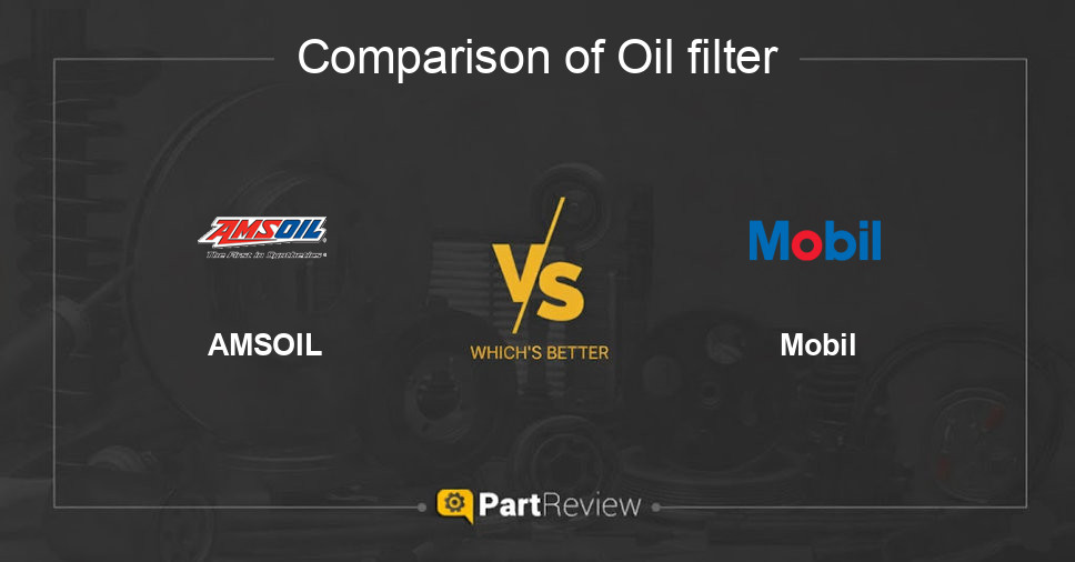 Comparison of oil filter AMSOIL and Mobil