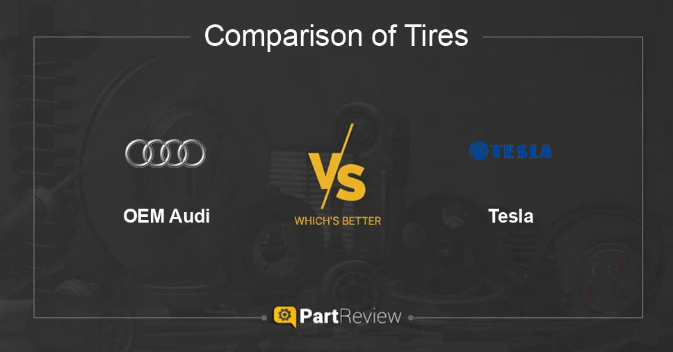 Comparison of tires OEM Audi and Tesla