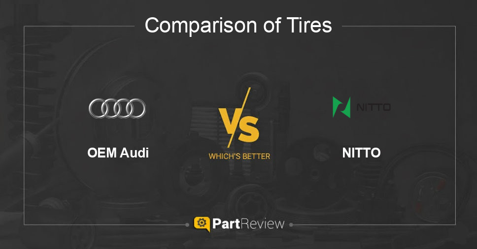 Comparison of tires OEM Audi and NITTO