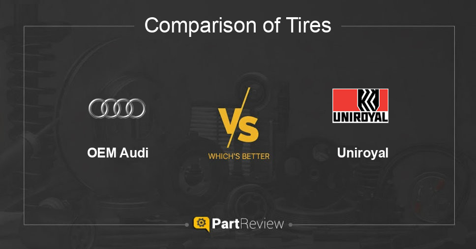 Comparison of tires OEM Audi and Uniroyal