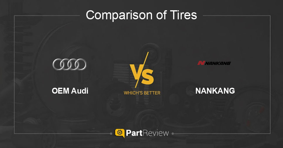 Comparison of tires OEM Audi and NANKANG