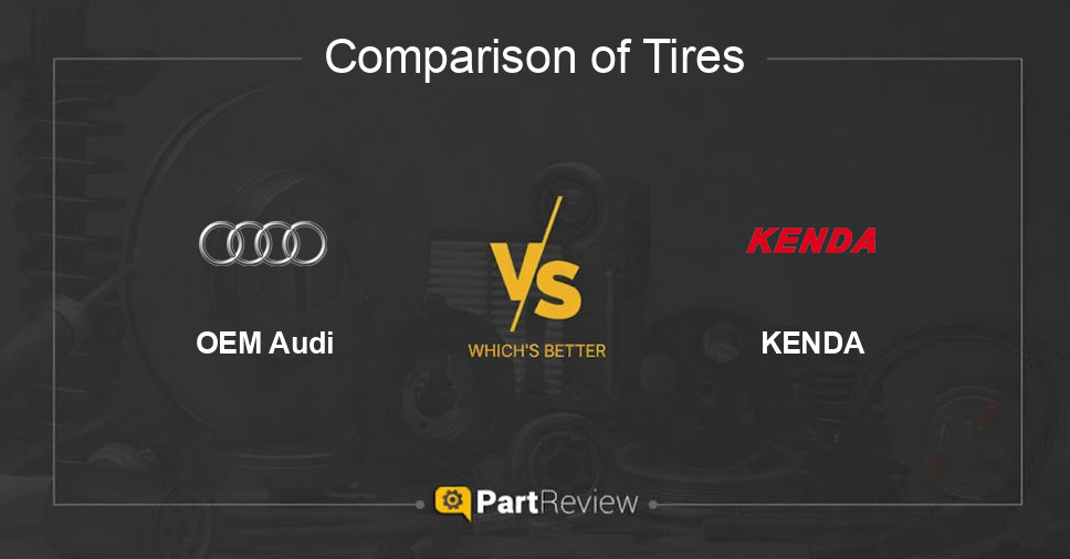 Comparison of tires OEM Audi and KENDA