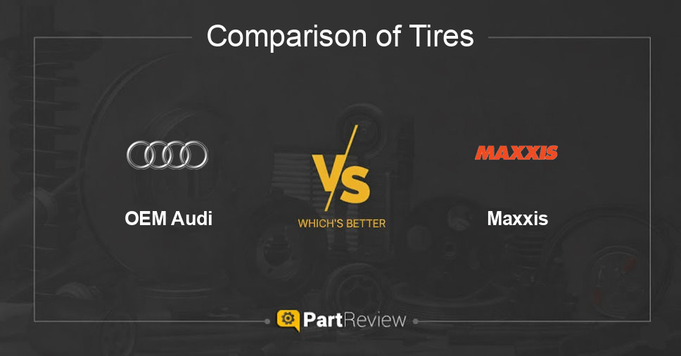 Comparison of tires OEM Audi and Maxxis