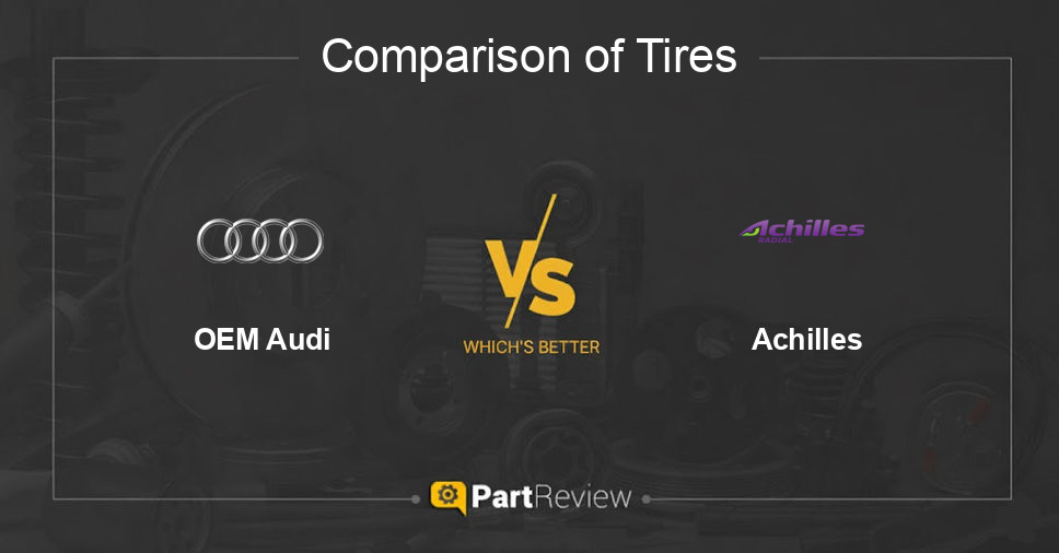 Comparison of tires OEM Audi and Achilles