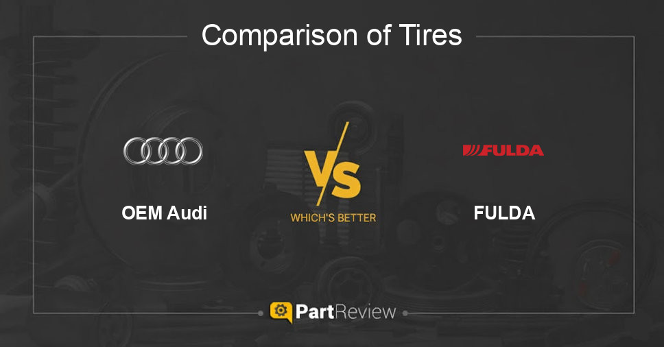 Comparison of tires OEM Audi and FULDA