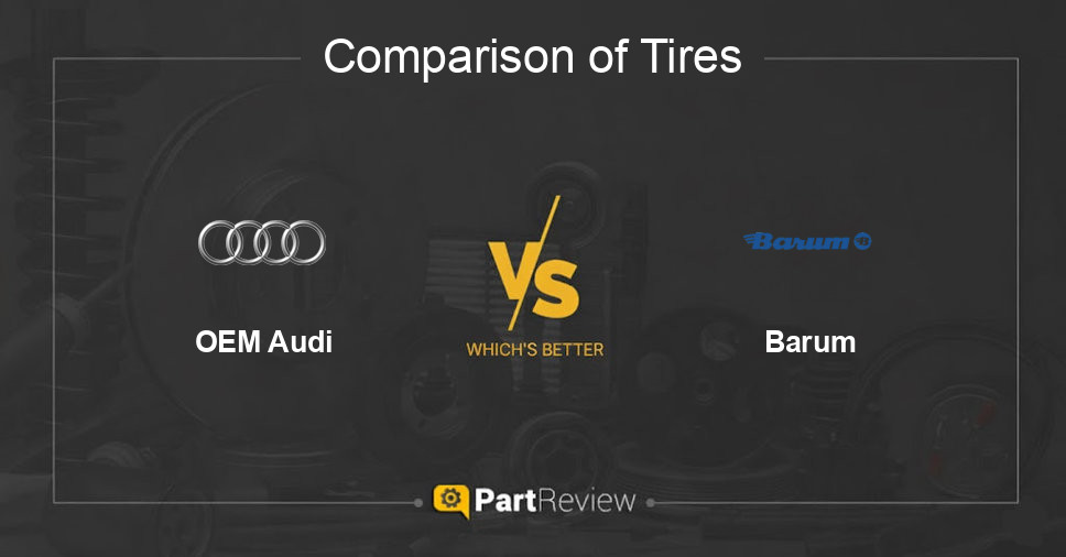 Comparison of tires OEM Audi and Barum
