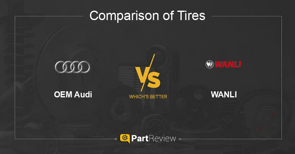 Comparison of tires OEM Audi and WANLI