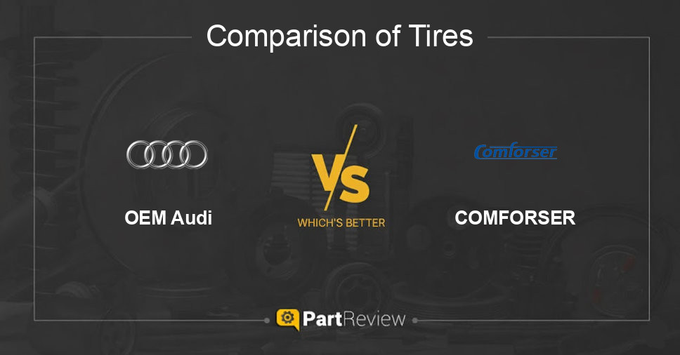 Comparison of tires OEM Audi and COMFORSER