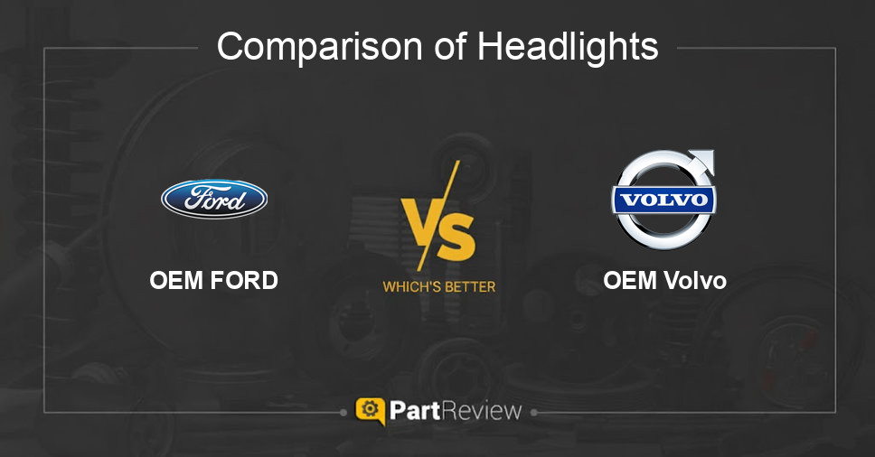 Comparison of headlights OEM FORD and OEM Volvo
