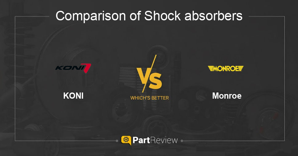Comparison of shock absorbers KONI and Monroe