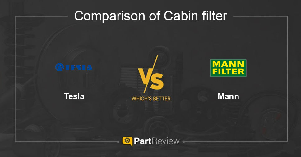 Comparison of cabin filter Tesla and Mann