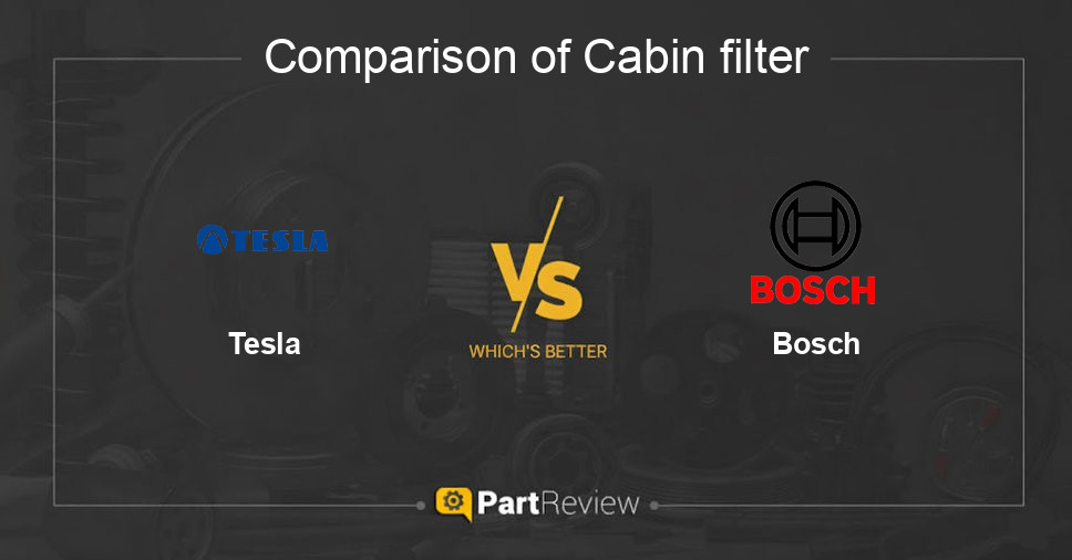 Comparison of cabin filter Tesla and Bosch