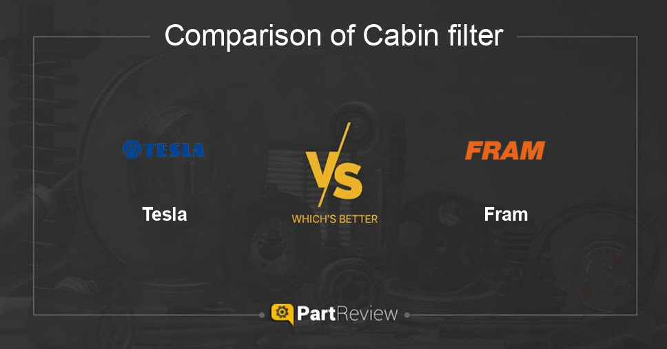 Comparison of cabin filter Tesla and Fram