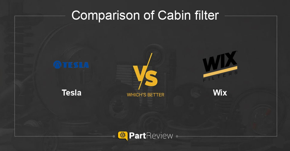 Comparison of cabin filter Tesla and Wix