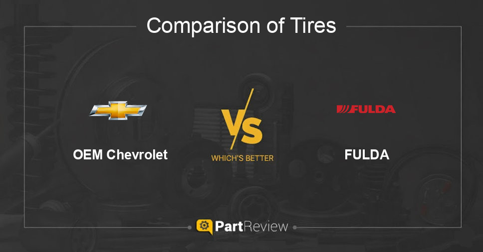 Comparison of tires OEM Chevrolet and FULDA