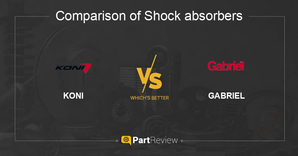 Comparison of shock absorbers KONI and GABRIEL