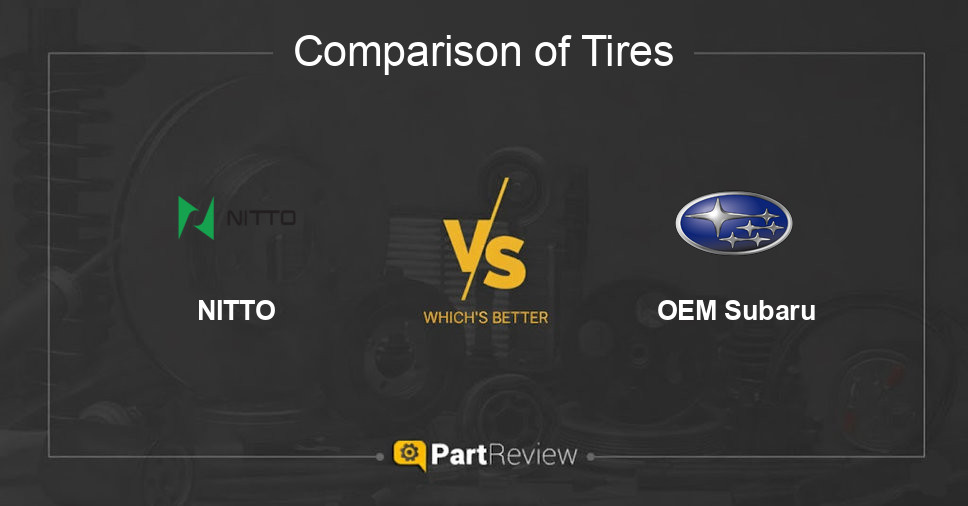 Comparison of tires NITTO and OEM Subaru