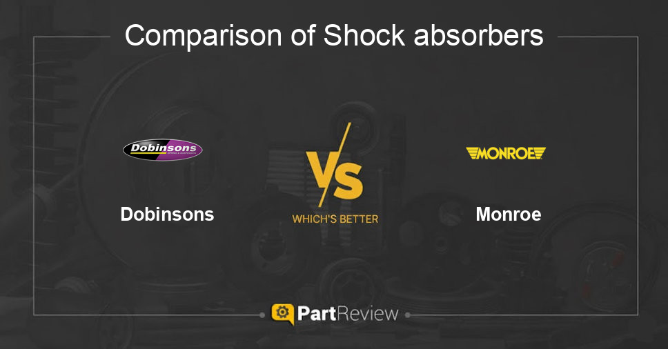 Comparison of shock absorbers Dobinsons and Monroe