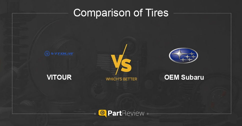 Comparison of tires VITOUR and OEM Subaru