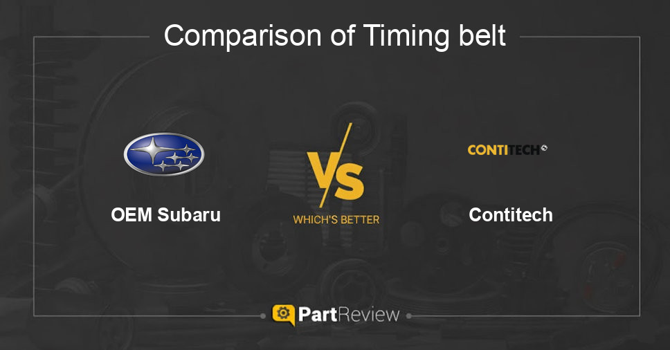 Comparison of timing belt OEM Subaru and Contitech