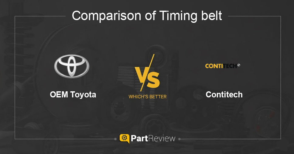 Comparison of timing belt OEM Toyota and Contitech
