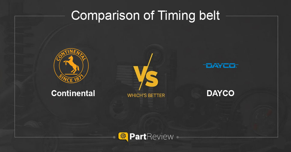 Comparison of timing belt Continental and DAYCO