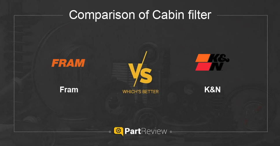 Comparison of cabin filter Fram and K&N