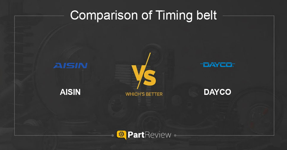 Comparison of timing belt AISIN and DAYCO
