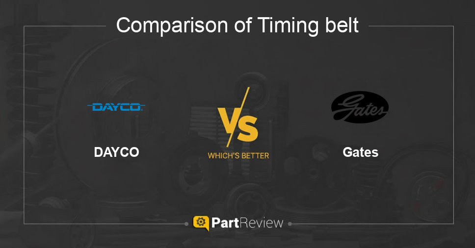 Comparison of timing belt DAYCO and Gates