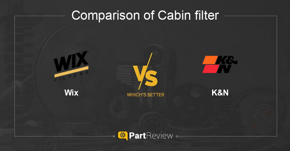 Comparison of cabin filter Wix and K&N
