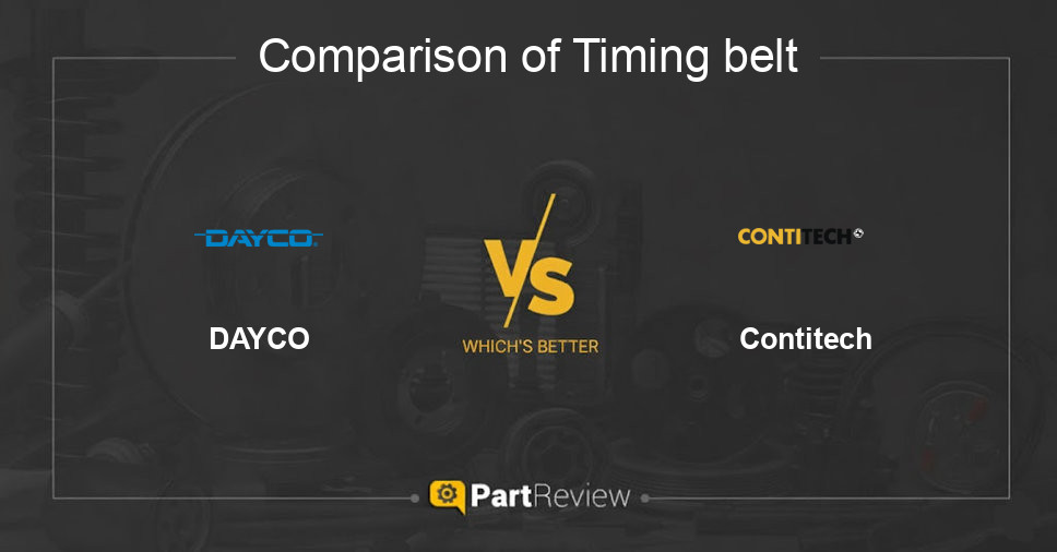 Comparison of timing belt DAYCO and Contitech