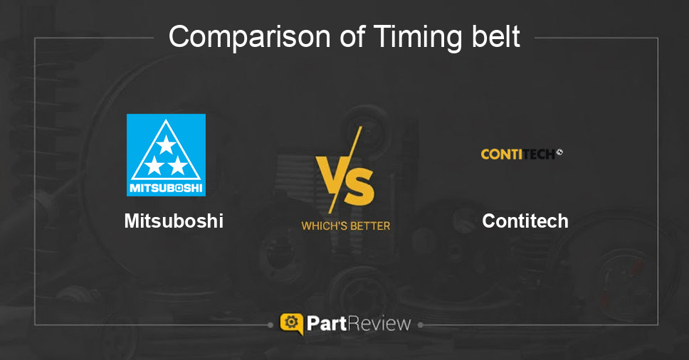 Comparison of timing belt Mitsuboshi and Contitech