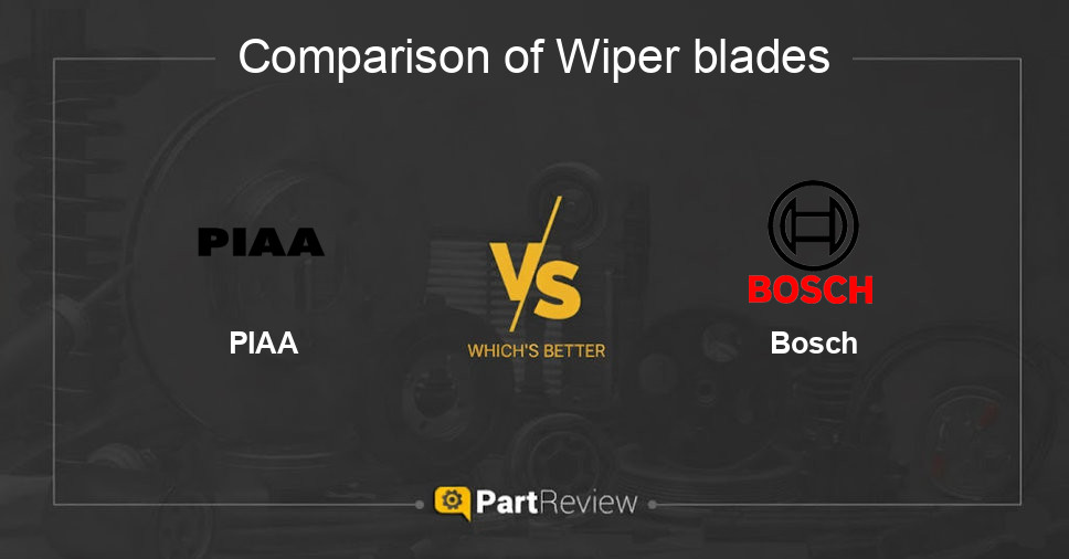 Comparison of wiper blades PIAA and Bosch