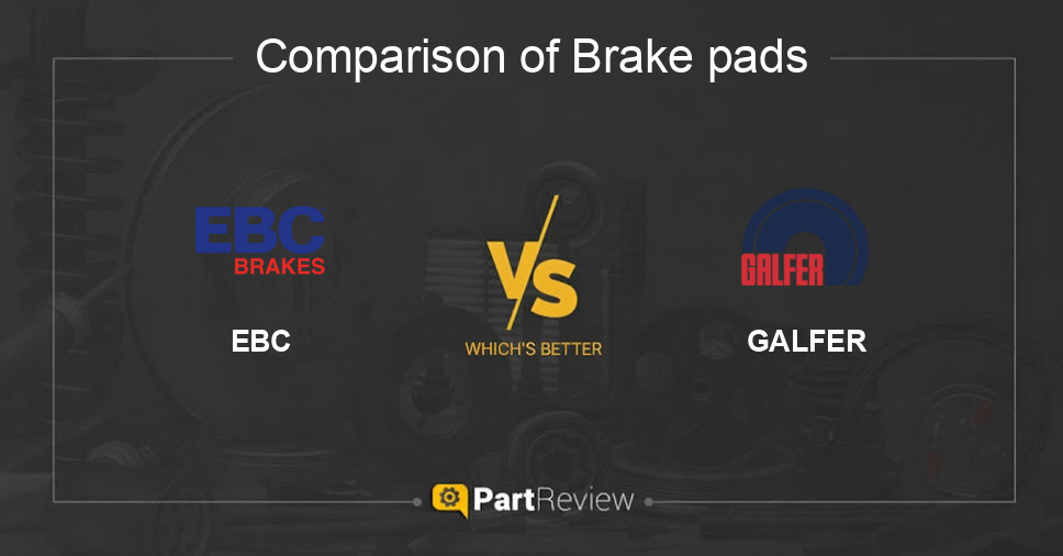 Comparison of brake pads EBC and GALFER